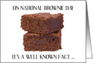 National Brownie Day December 8th card