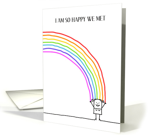 I Am So Happy We Met Gay Lady with Rainbow card (1752596)