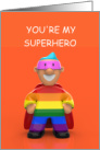 Gay Male Superhero Character Romance card