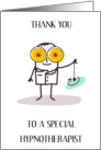 Thank You to Hypnotherapist Cartoon Man card