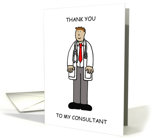 Thank You to Male Medical Consultant card (1755440)