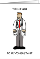 Thank You to Male Medical Consultant card