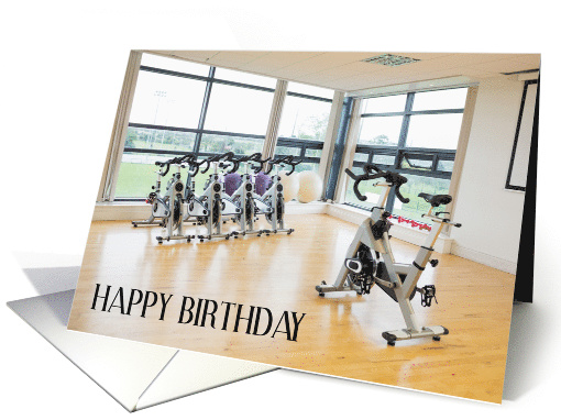 Happy Birthday to Indoor Cycling Instructor card (1755868)
