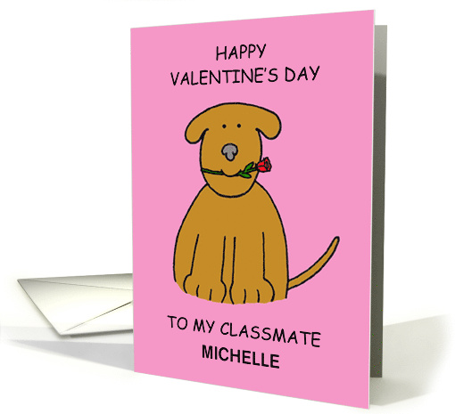 Happy Valentine's Day to Classmate Cute Puppy to... (1755870)