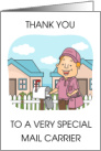 National Thank a Mail Carrier Day Smiling Mailman card