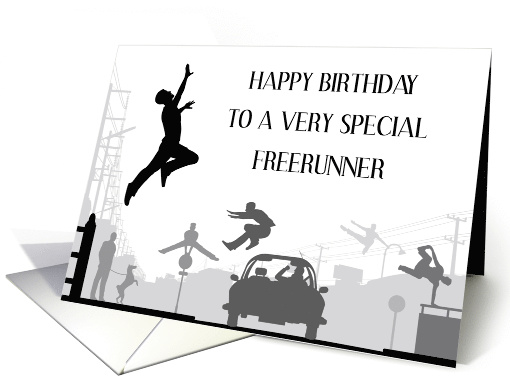 Happy Birthday Parkour Freerunner card (1758178)