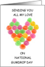 National Gumdrop Day February 15th Gumdrop Heart card