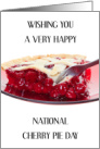 National Cherry Pie Day February 20th card