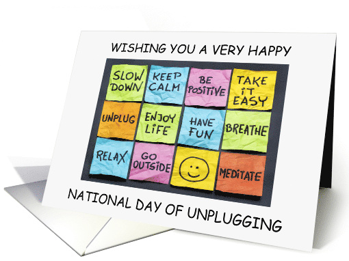 National Day of Unplugging March 3rd card (1761394)