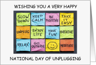 National Day of Unplugging March 3rd card