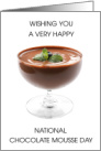 National Chocolate Mousse Day April 3rd card