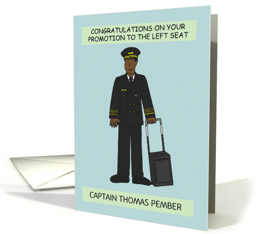 Congratulations Promotion to Left Seat African American... (1765298)