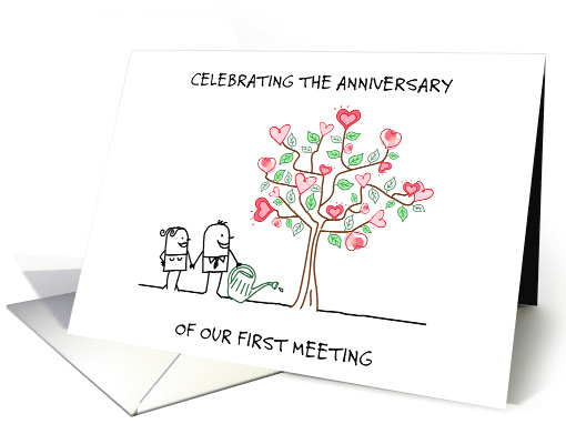 Celebrating the Anniversary of the First Time that We Met card