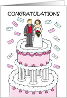 Congratulations to Mail Carrier on Marriage or Wedding Day card