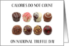 National Truffle Day May 2nd Selection of Different Truffles card