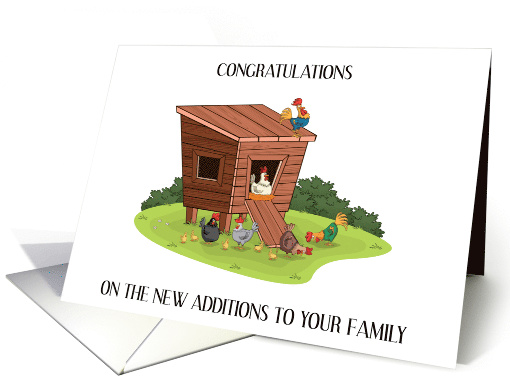 Congratulations on New Pet Chickens in Coop card (1768052)