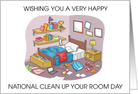 National Clean Up Your Room Day May 10th card