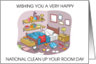 National Clean Up Your Room Day May 10th card