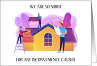 Apology to Neighbour for Noise and Dust During Renovation card