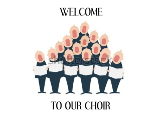 Welcome to Our Choir Cartoon Singing Group
