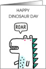 Happy Dinosaur Day June 1st card