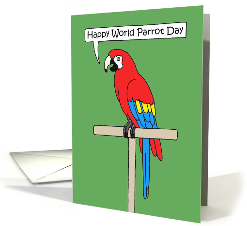 World Parrot Day May 31st Talking Bird card (1771296)