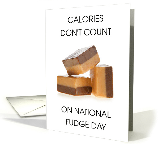 National Fudge Day June 16th Delicious Fudge Squares card (1774136)