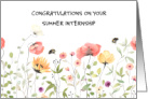 Congratulations on Your Summer Internship Wild Flowers card