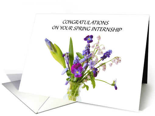 Congratulations On Spring Internship Wildflower Bouquet card (1777310)