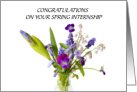 Congratulations On Spring Internship Wildflower Bouquet card