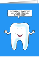 Congratulations On Dental Internship Talking Tooth card