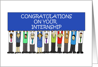 Congratulations On Internship Group of People card