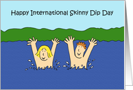 International Skinny Dip Day July 8th card