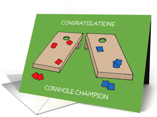 Congratulations Cornhole Champion card (1783932)