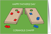 Happy Father’s Day Cornhole Boards and Bags card