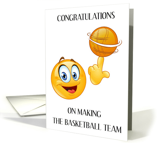 Congratulations on Making the Basketball Team card (1785104)