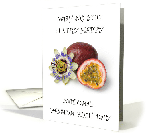 National Passion Fruit Day August 9th card (1786964)