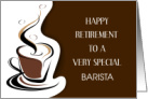 Happy Retirement to Barista card