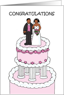 Wedding Congratulations for African American Couple card