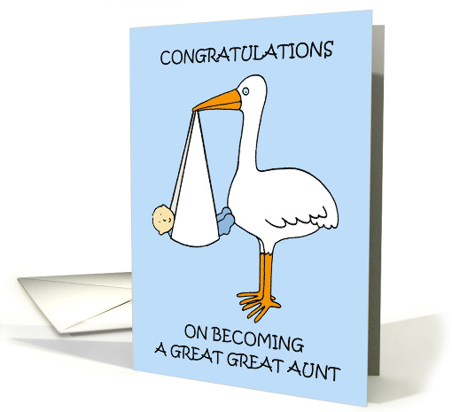 Congratulations on Becoming Great Great Aunt to Baby Boy card