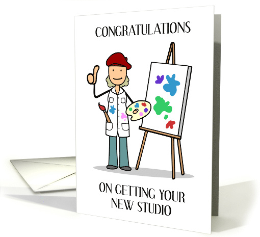 Congratulations On Getting New Art Studio card (1796314)