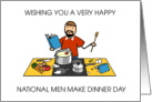 National Men Make Dinner Day November card