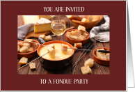 Cheese Fondue Party Invitation