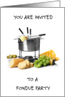 Cheese Fondue Party Invitation card