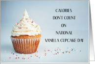 Natioanl Vanilla Cupcake Day November 10th card