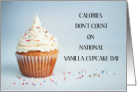 Natioanl Vanilla Cupcake Day November 10th card