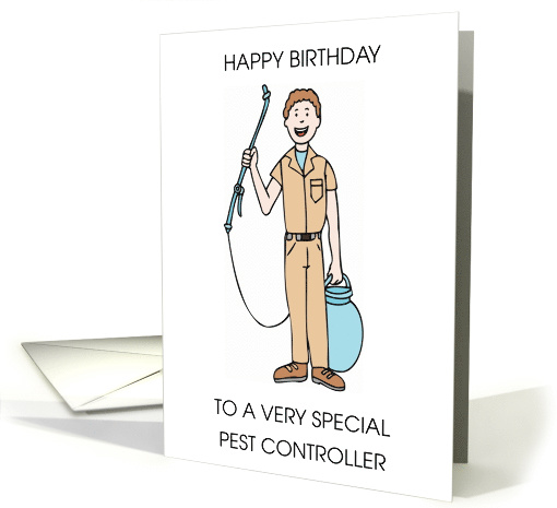 Happy Birthday to Pest Controller Exterminator card (1809832)