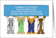 Congratulations on Passing Pediatric Endocrinology Board Certification card