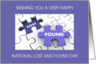 National Lost and Found Day December Puzzle Pieces card