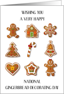 National Gingerbread Decorating Day December 12th card